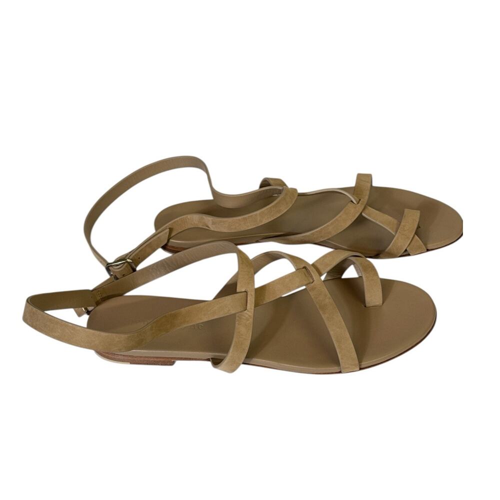 Jenni Kayne Leather Strappy Flat Sandals Neutral Tan Women’s EU 40 Size 9 - Picture 3 of 7